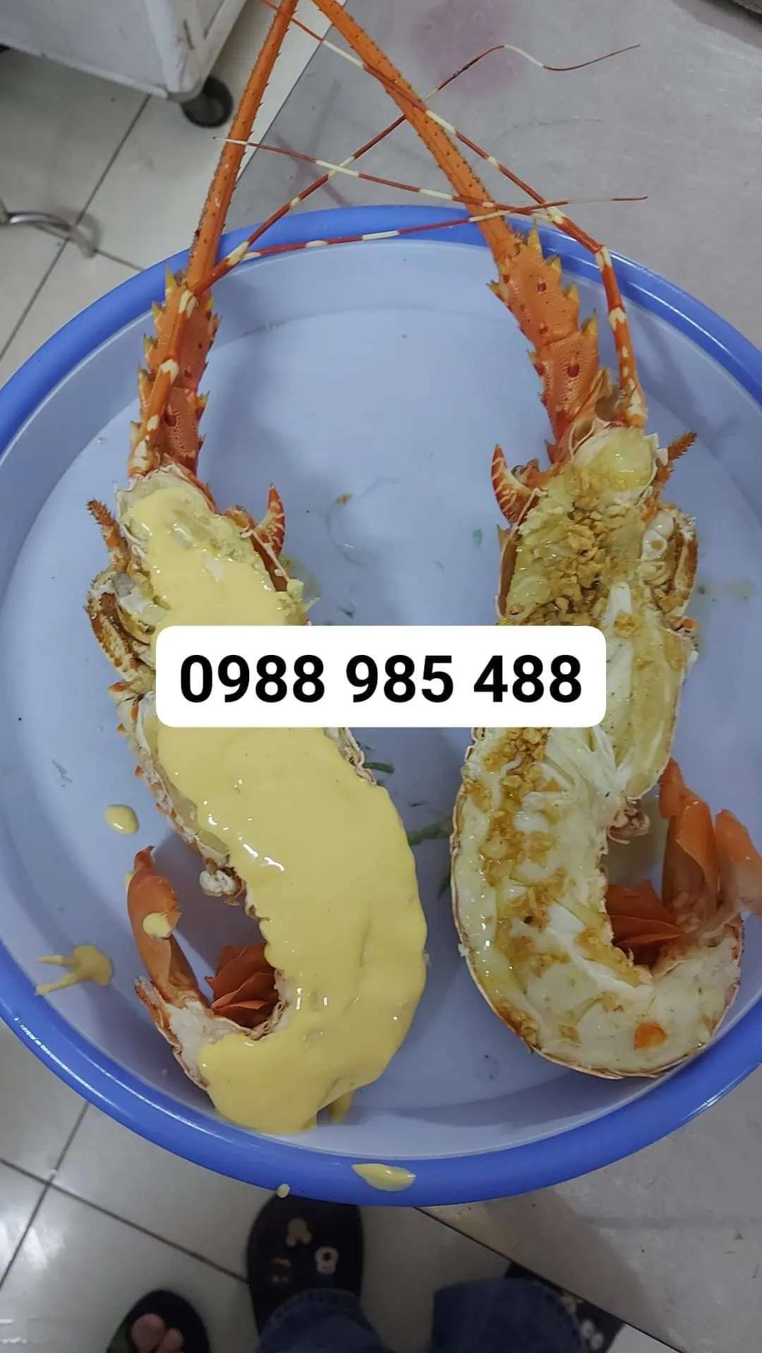 Tôm hùm nướng phô mai – món hải sản nấu sẵn Thu Hoài, Nha Trang